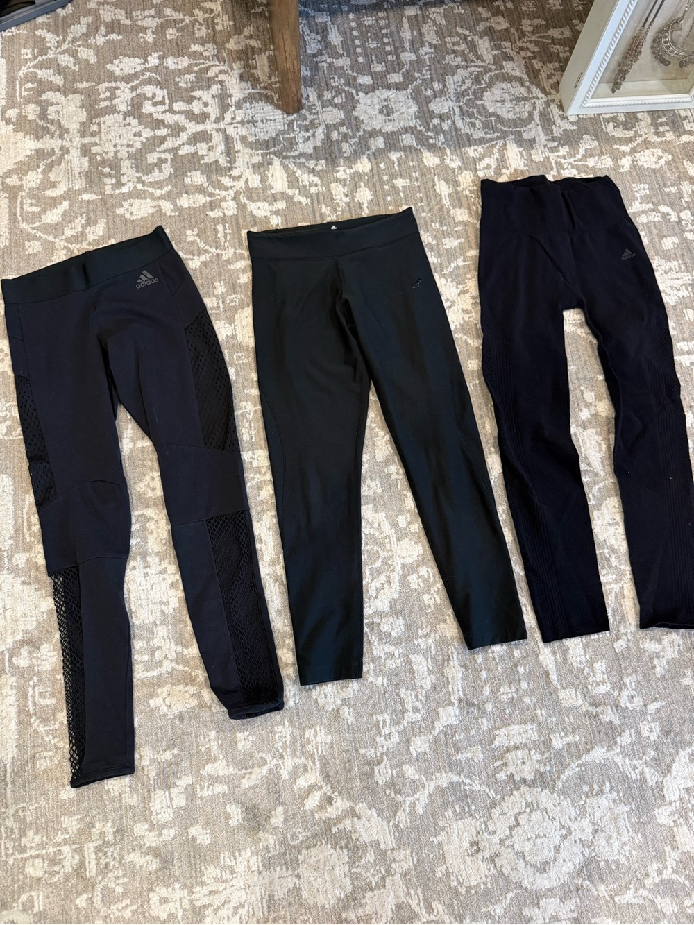 adidas Black Women's Performance Leggings Trio